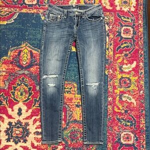 Vigoss Women's Faded Blue Skinny Jeans size 2 26